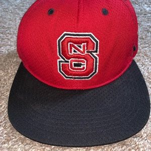 NCSU Snap Back, Flat Brim hat. One Size Fits all!